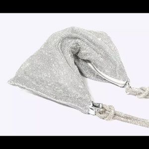 New Glamorous Encrusted Rhinestones High Quality Chain Cross Shoulder Handbag